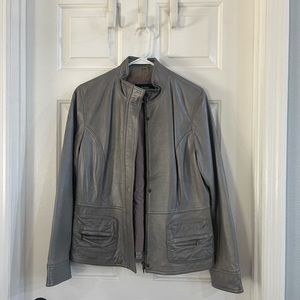 Alfani silver jean jacket
